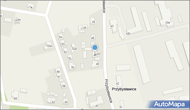 Przybysławice, Przybysławice, 48, mapa Przybysławice