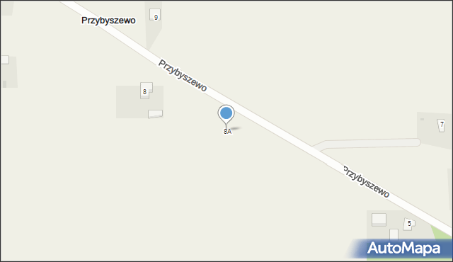 Przybyszewo, Przybyszewo, 8A, mapa Przybyszewo