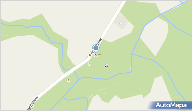 Przybyszów, Przybyszów, 2a, mapa Przybyszów