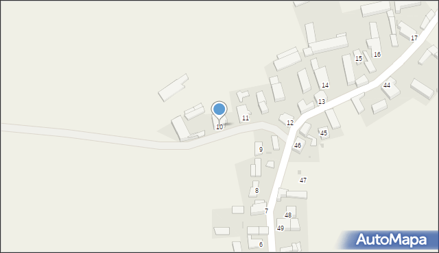 Przybyszów, Przybyszów, 10, mapa Przybyszów