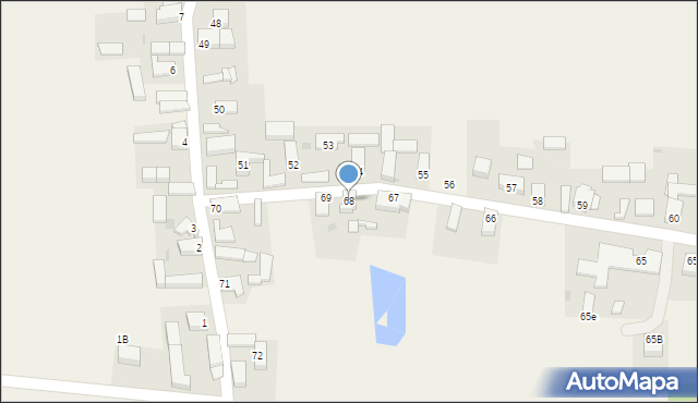 Przybyszów, Przybyszów, 68, mapa Przybyszów