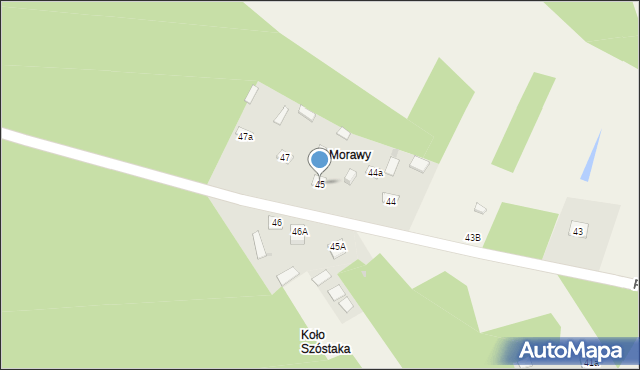 Przybyszowy, Przybyszowy, 45, mapa Przybyszowy