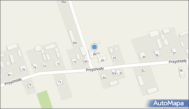 Przychody, Przychody, 66, mapa Przychody