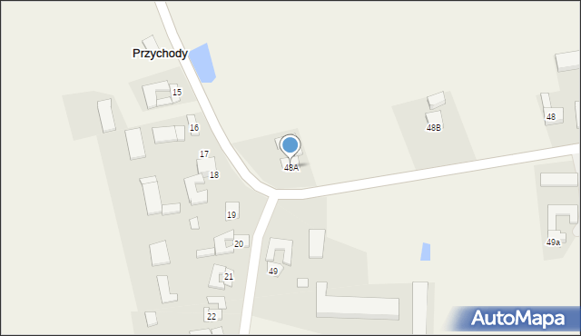 Przychody, Przychody, 48A, mapa Przychody
