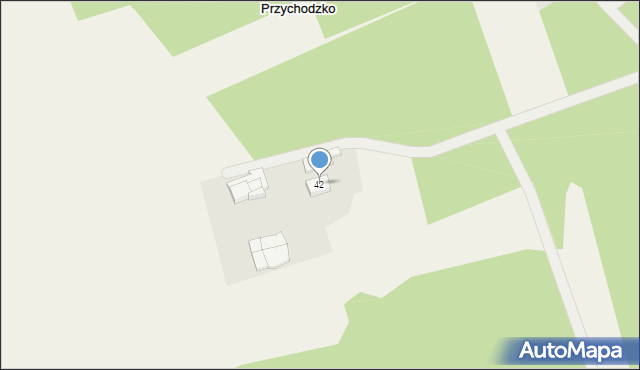 Przychodzko, Przychodzko, 42, mapa Przychodzko