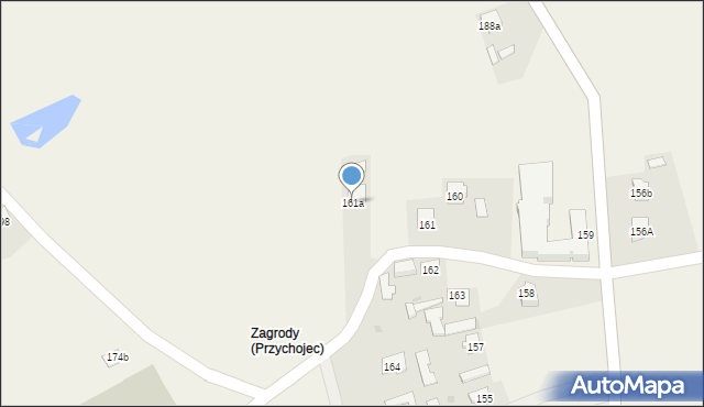 Przychojec, Przychojec, 161a, mapa Przychojec