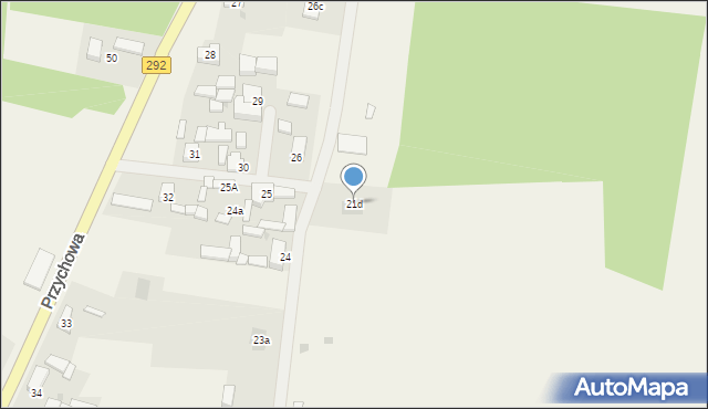 Przychowa, Przychowa, 21d, mapa Przychowa