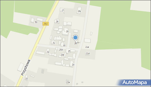 Przychowa, Przychowa, 26, mapa Przychowa