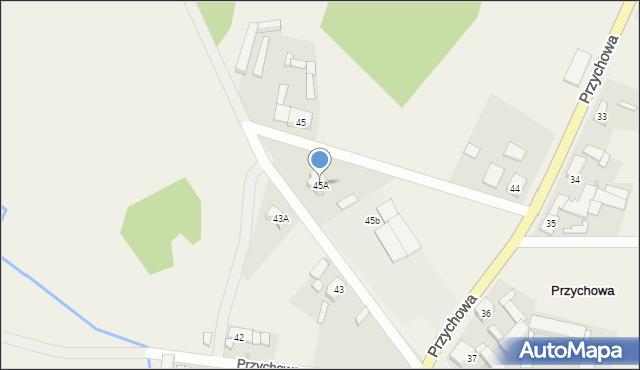 Przychowa, Przychowa, 45A, mapa Przychowa