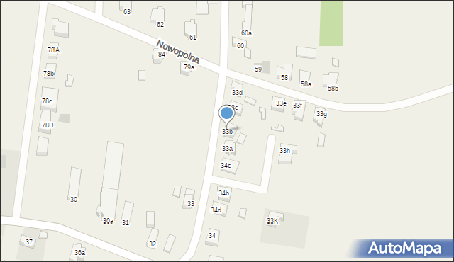 Przyczyna Dolna, Przyczyna Dolna, 33b, mapa Przyczyna Dolna