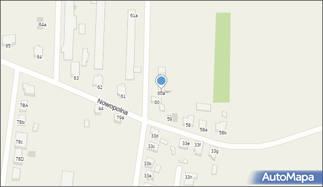 Przyczyna Dolna, Przyczyna Dolna, 60a, mapa Przyczyna Dolna