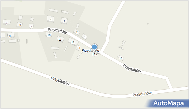 Przydarłów, Przydarłów, 13a, mapa Przydarłów