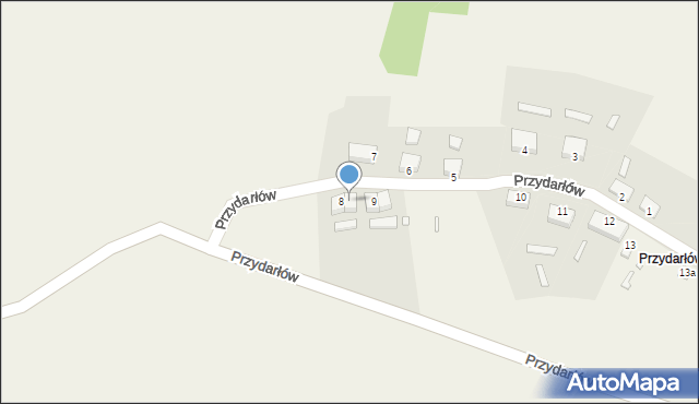 Przydarłów, Przydarłów, 8a, mapa Przydarłów