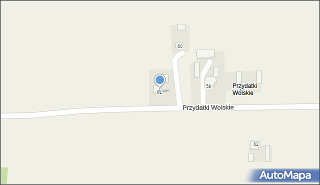 Przydatki Gołaszewskie, Przydatki Wolskie, 61, mapa Przydatki Gołaszewskie
