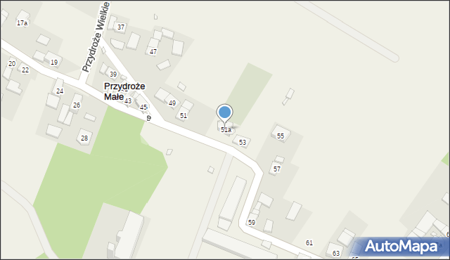 Przydroże Małe, Przydroże Małe, 51a, mapa Przydroże Małe