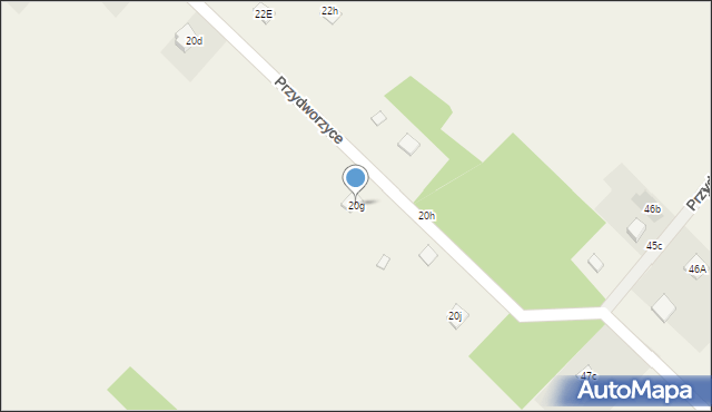 Przydworzyce, Przydworzyce, 20g, mapa Przydworzyce