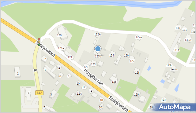 Przygłów, Przygłów Las, 123b, mapa Przygłów