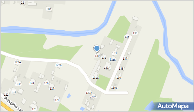 Przygłów, Przygłów Las, 130, mapa Przygłów