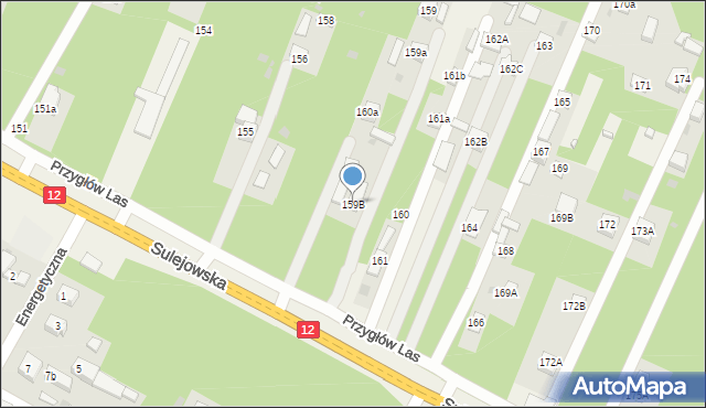 Przygłów, Przygłów Las, 159B, mapa Przygłów