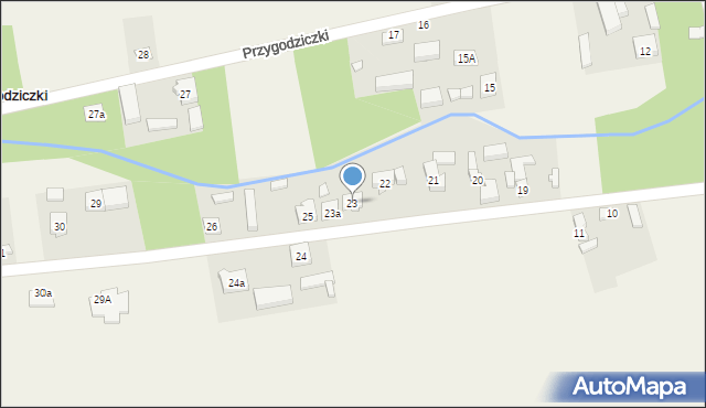 Przygodziczki, Przygodziczki, 23, mapa Przygodziczki