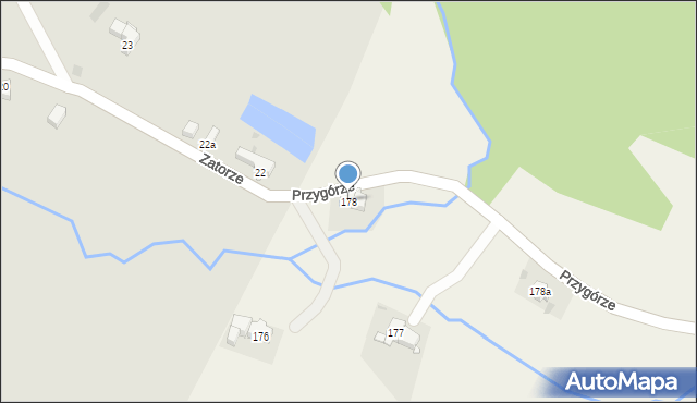 Przygórze, Przygórze, 178, mapa Przygórze