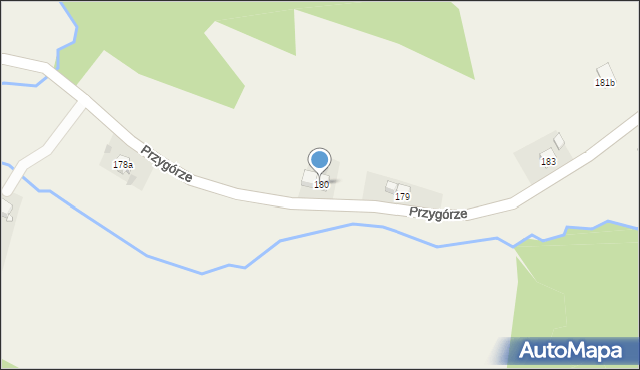 Przygórze, Przygórze, 180, mapa Przygórze