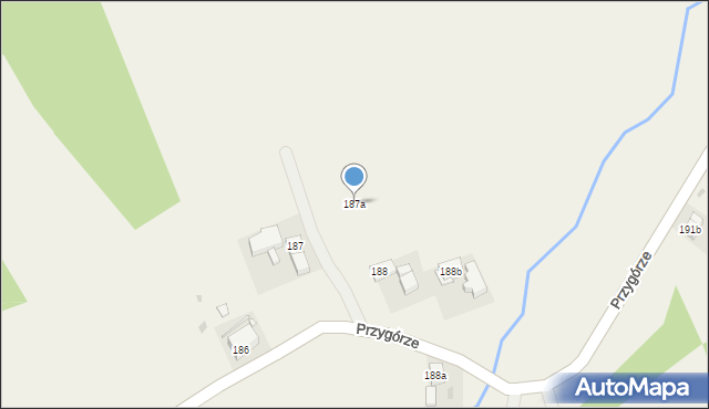 Przygórze, Przygórze, 187a, mapa Przygórze
