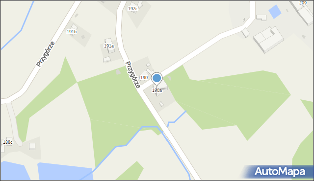 Przygórze, Przygórze, 190a, mapa Przygórze