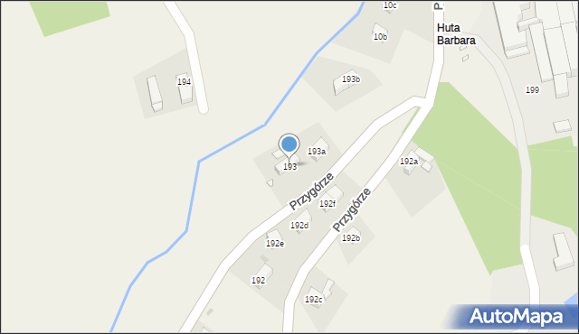 Przygórze, Przygórze, 193, mapa Przygórze