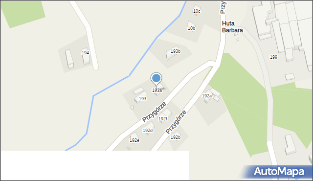 Przygórze, Przygórze, 193a, mapa Przygórze