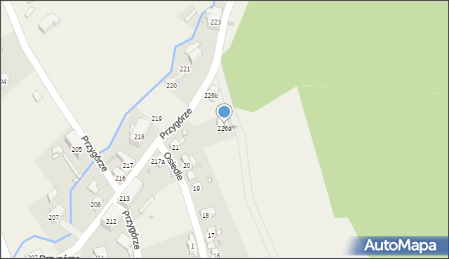 Przygórze, Przygórze, 226a, mapa Przygórze