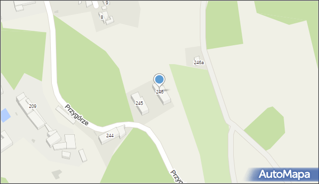 Przygórze, Przygórze, 246, mapa Przygórze