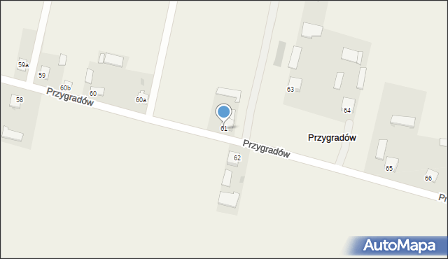 Przygradów, Przygradów, 61, mapa Przygradów