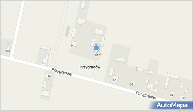 Przygradów, Przygradów, 64, mapa Przygradów