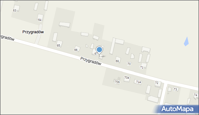 Przygradów, Przygradów, 68, mapa Przygradów