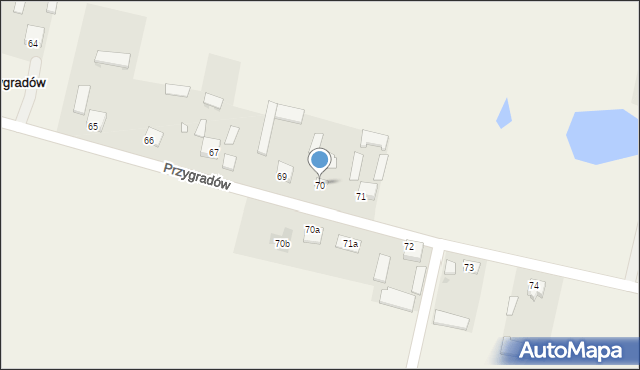 Przygradów, Przygradów, 70, mapa Przygradów