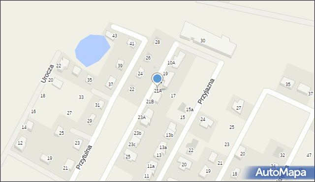 Przyjaźń, Przyjazna, 21A, mapa Przyjaźń