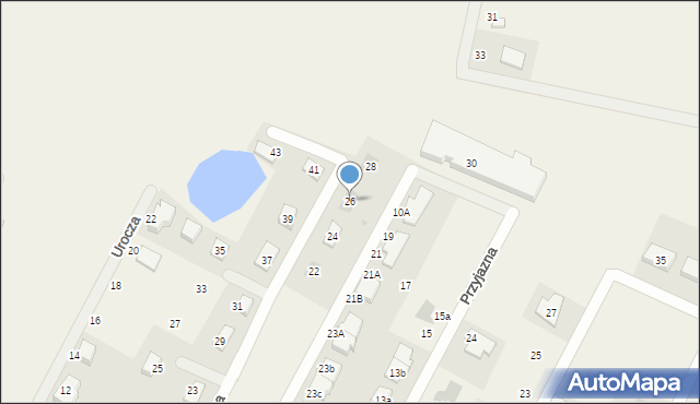 Przyjaźń, Przytulna, 26, mapa Przyjaźń