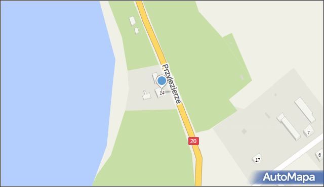 Przyjezierze, Przyjezierze, 14, mapa Przyjezierze