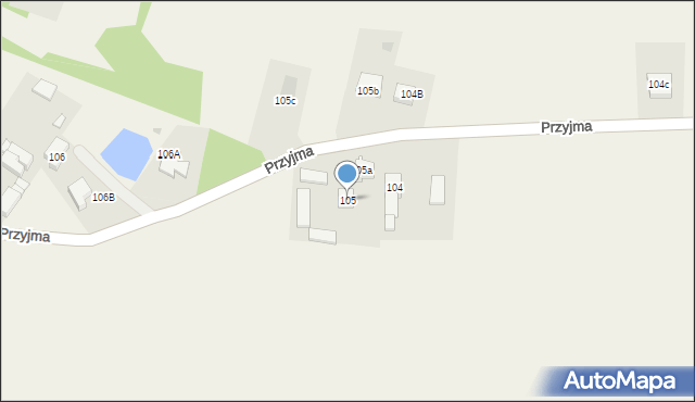 Przyjma, Przyjma, 105, mapa Przyjma