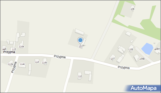 Przyjma, Przyjma, 111, mapa Przyjma