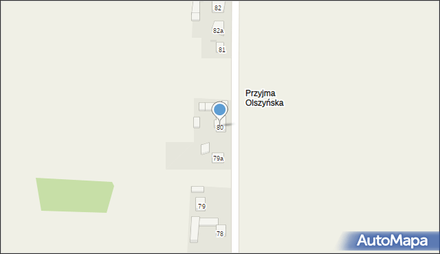 Przyjma, Przyjma, 80, mapa Przyjma