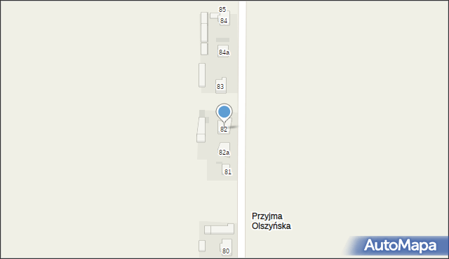 Przyjma, Przyjma, 82, mapa Przyjma