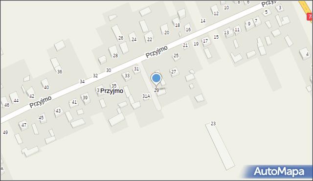 Przyjmo, Przyjmo, 29, mapa Przyjmo