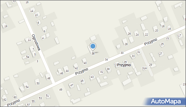 Przyjmo, Przyjmo, 36, mapa Przyjmo