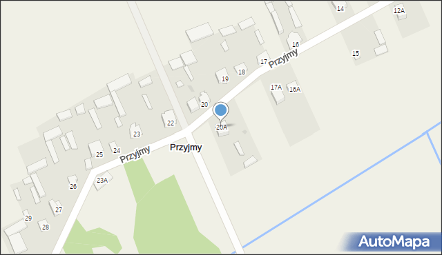 Przyjmy, Przyjmy, 20A, mapa Przyjmy