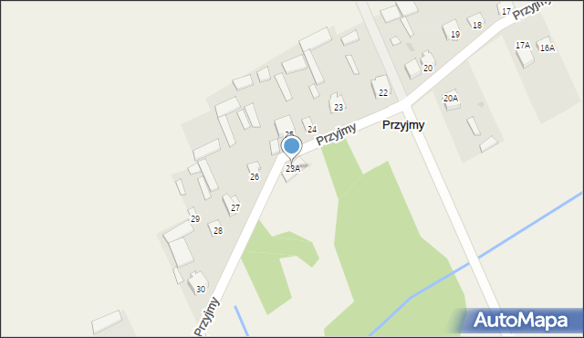 Przyjmy, Przyjmy, 23A, mapa Przyjmy