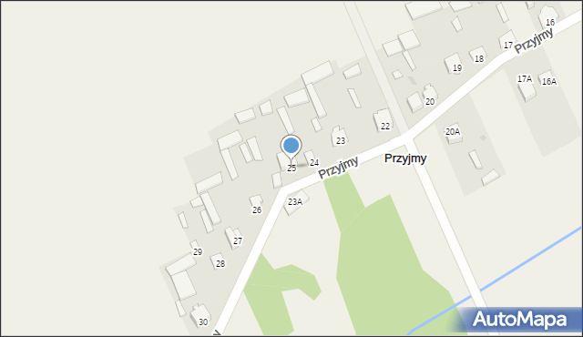 Przyjmy, Przyjmy, 25, mapa Przyjmy