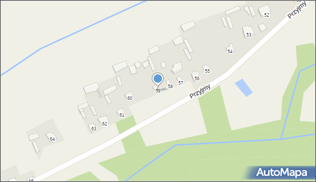 Przyjmy, Przyjmy, 59, mapa Przyjmy