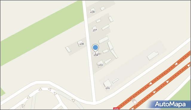 Przyjmy k. Poręby, Przyjmy k. Poręby, 104, mapa Przyjmy k. Poręby